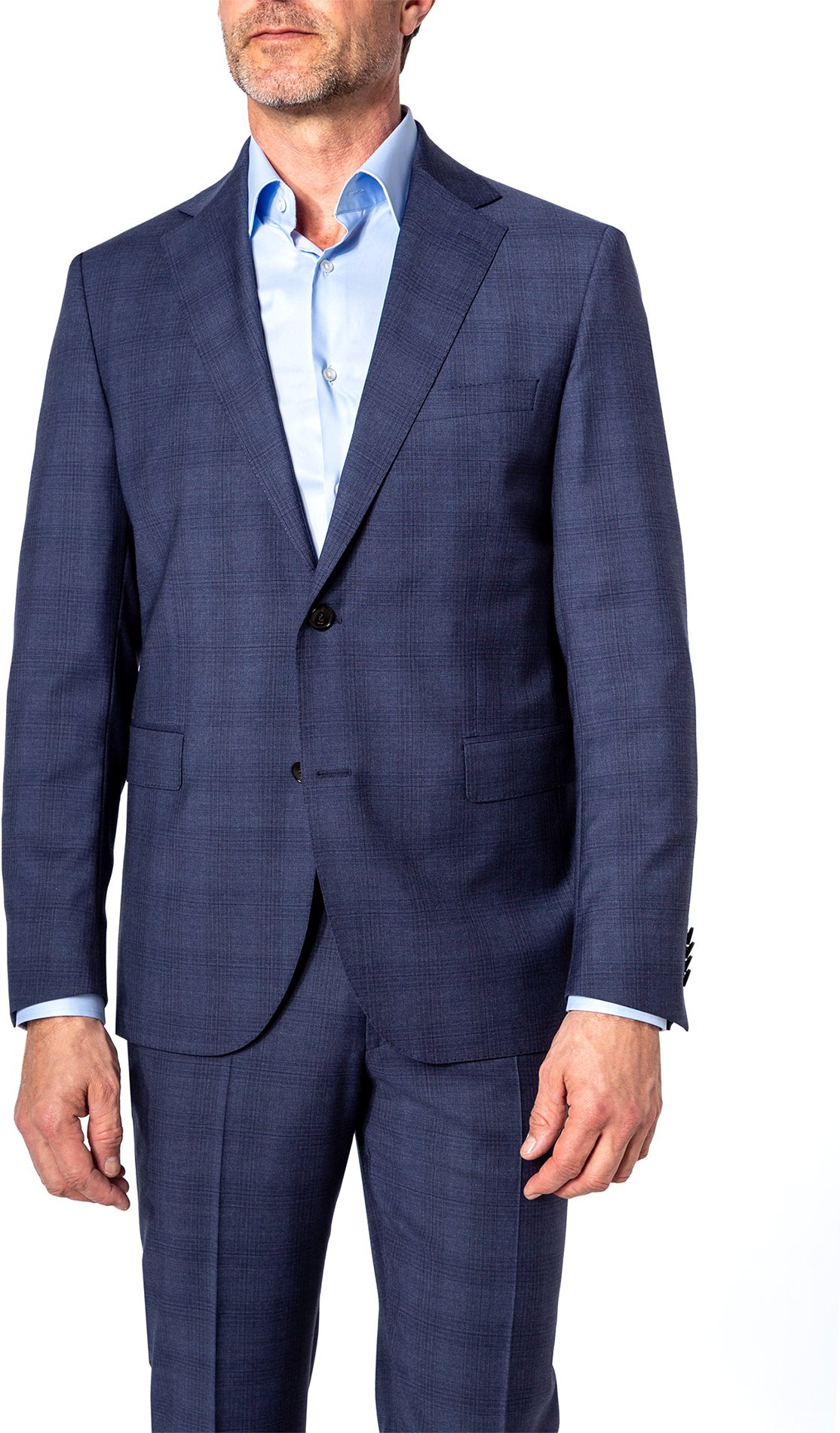 Thumbnail - DRESSLER Herren Sakko blau kariert