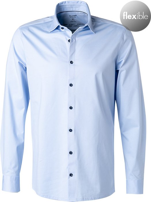 Thumbnail - OLYMP Herren Hemd blau Slim Fit