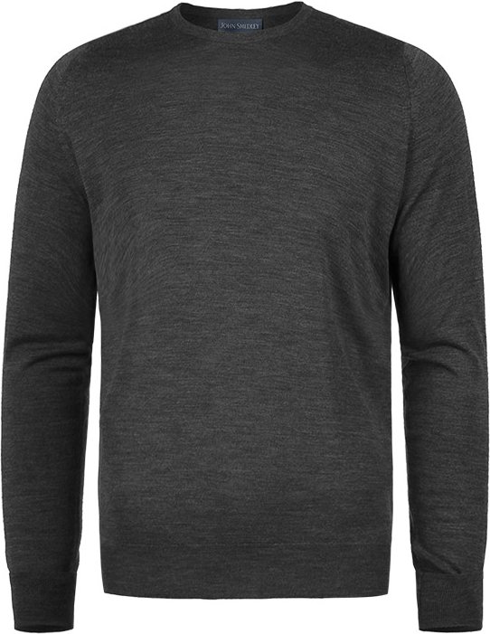 John Smedley Herren Pullover grau unifarben