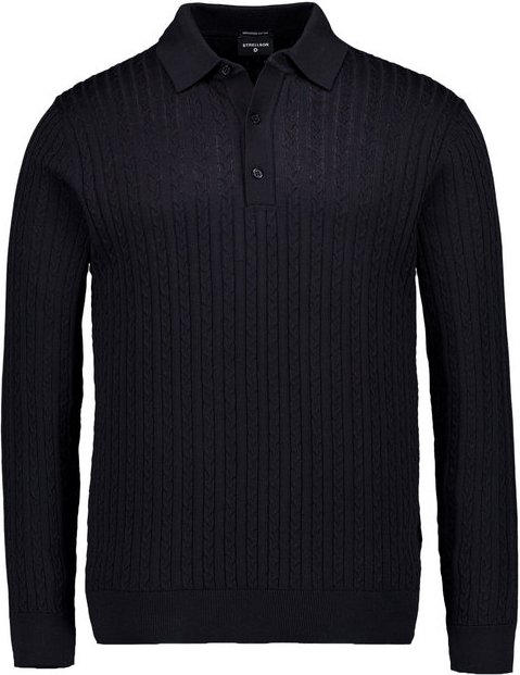 Strellson Herren Pullover schwarz unifarben