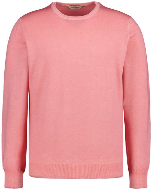 Gran Sasso Herren Pullover rosa unifarben