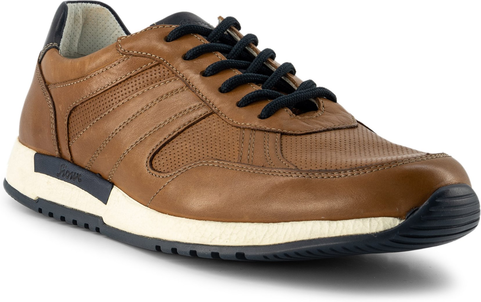 Thumbnail - Sioux Herren Sneaker braun, cognac Glattleder