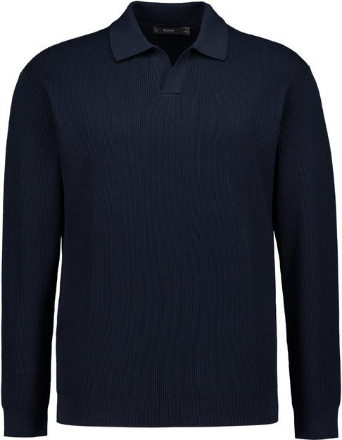 BOGGI MILANO Herren Pullover blau unifarben