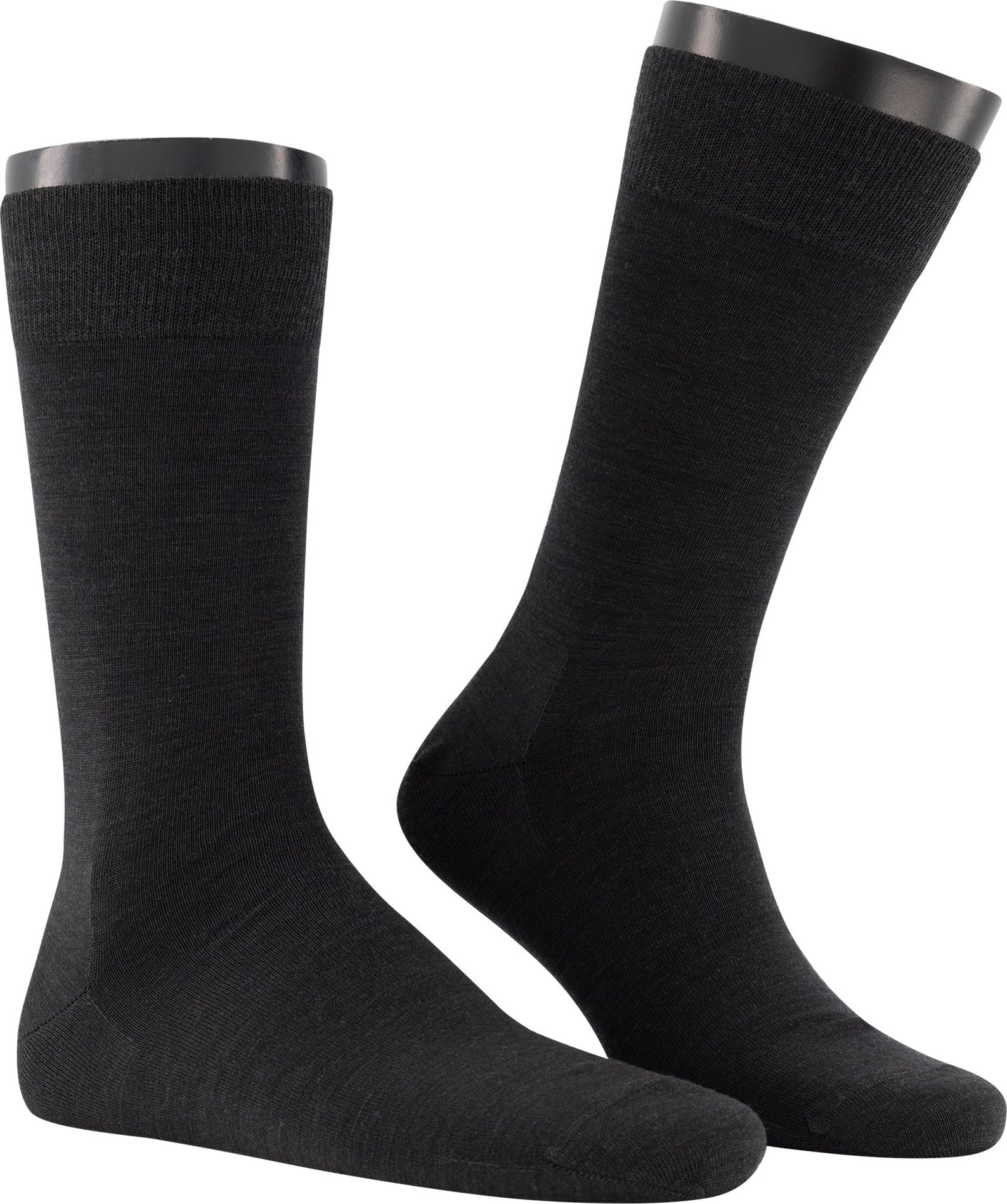 KUNERT Men Herren Socken grau Merinowolle unifarben