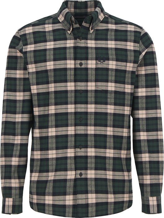 Fred Perry Herren Hemd braun kariert