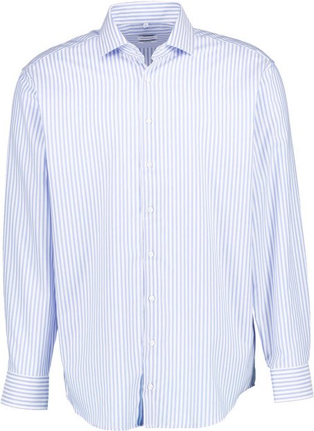 Seidensticker Herren Hemd blau gestreift Comfort Fit