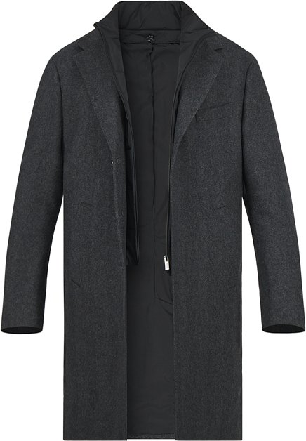 BOGGI MILANO Herren Mäntel grau Fischgrat