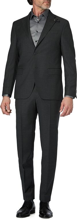 BALDESSARINI Herren Anzug grau meliert Slim Fit