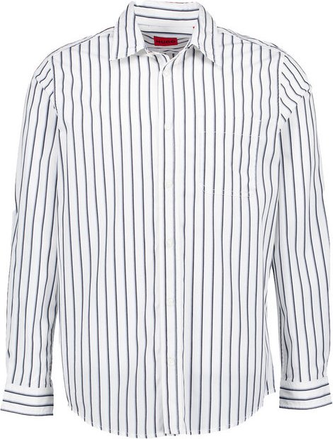 HUGO Herren Hemd weiß gestreift