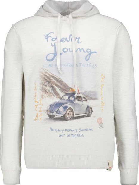 BOB Herren Pullover grau unifarben