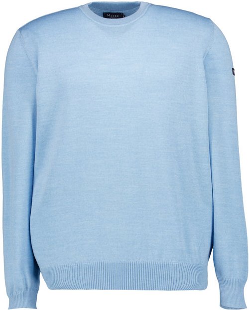 MAERZ Muenchen Herren Pullover blau unifarben