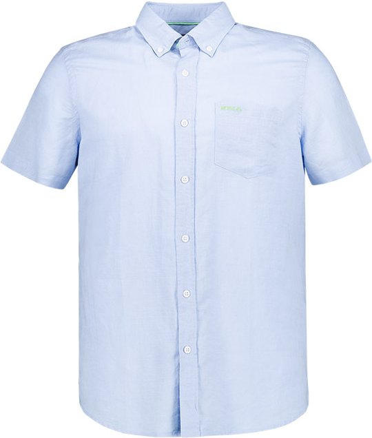 N.Z.A. Herren Kurzarmhemd blau