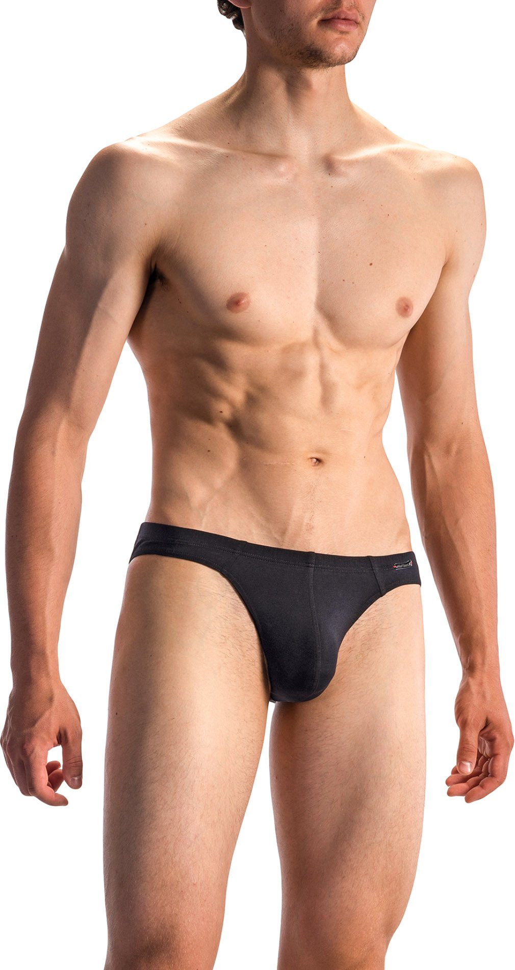 Olaf Benz Herren Slip schwarz Baumwolle & Mix unifarben