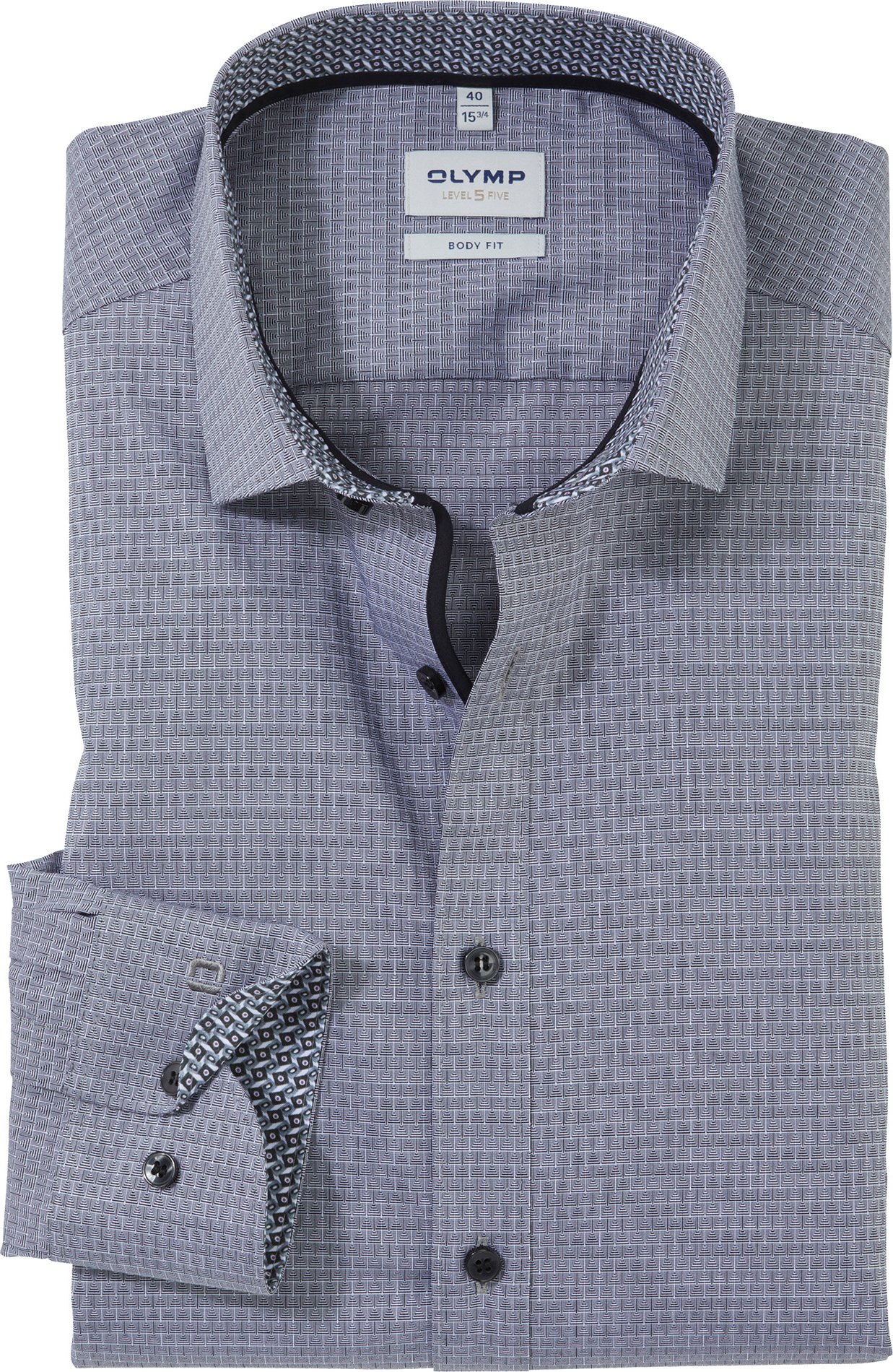 OLYMP Herren Hemd schwarz