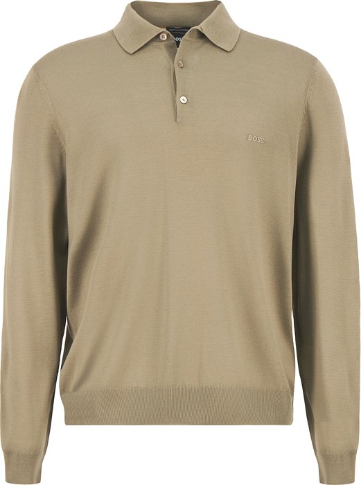 BOSS Black Herren Pullover beige unifarben