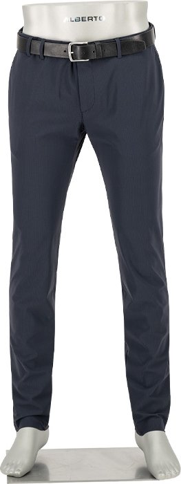 Alberto Golf Herren Golfhose blau gemustert Slim Fit