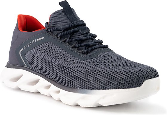 bugatti Herren Schuhe blau Textil & Canvas