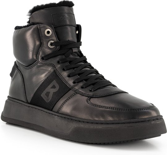 BOGNER Herren Sneaker schwarz Glattleder