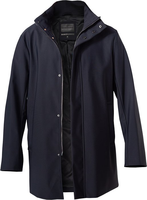 EMPORIO ARMANI Herren Mantel blau unifarben