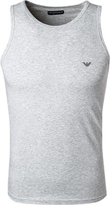 EMPORIO ARMANI Herren Tanktop grau Baumwolle & Mix unifarben