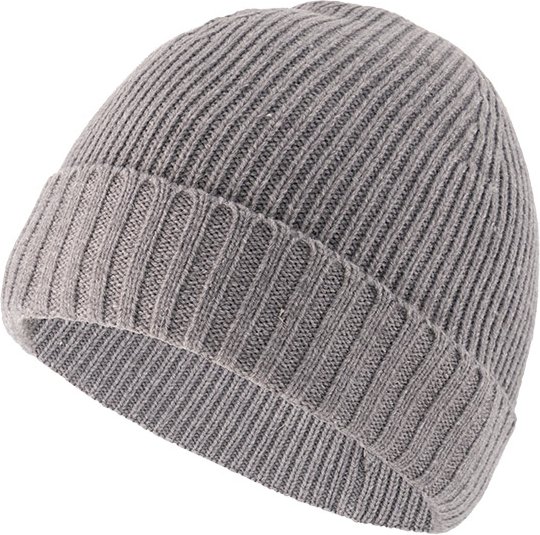 JOOP! Herren Mütze grau Woll-Stoff