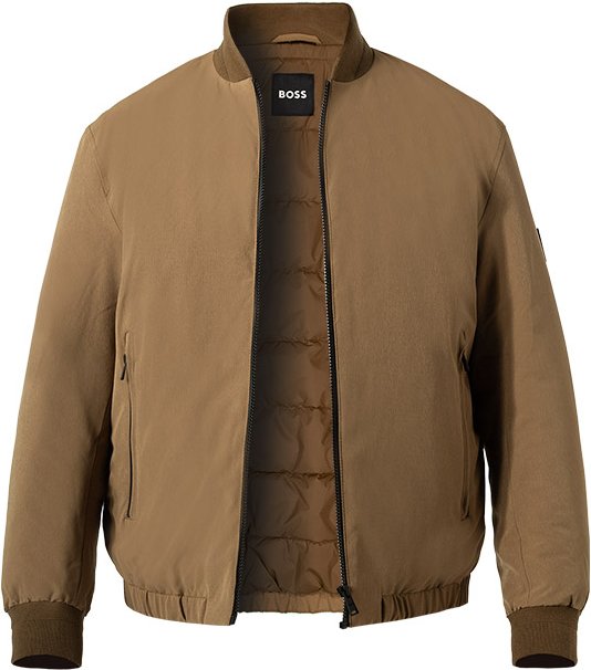 BOSS Black Herren Jacke braun unifarben