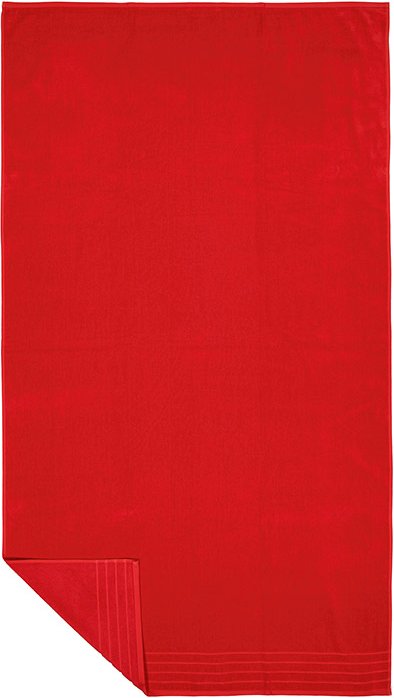 LASA Herren Bademäntel/-tücher rot Baumwolle & Mix unifarben