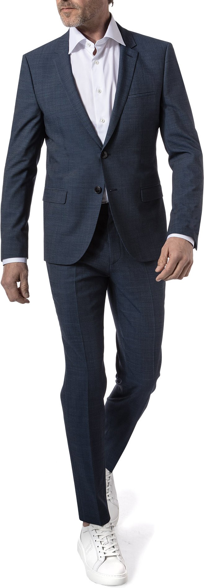 HUGO Herren Anzüge blau