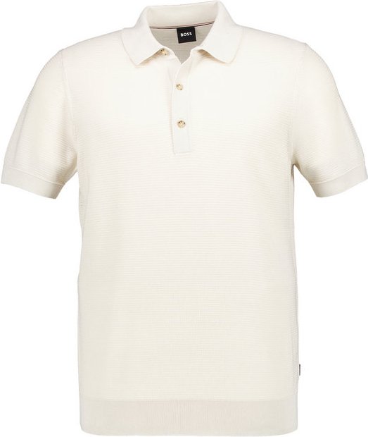 BOSS Black Herren Polo-Shirt weiß
