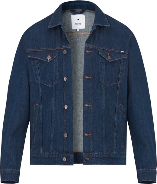 MUSTANG Herren Jeansjacke blau