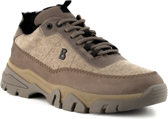 BOGNER Herren Sneaker beige Velours