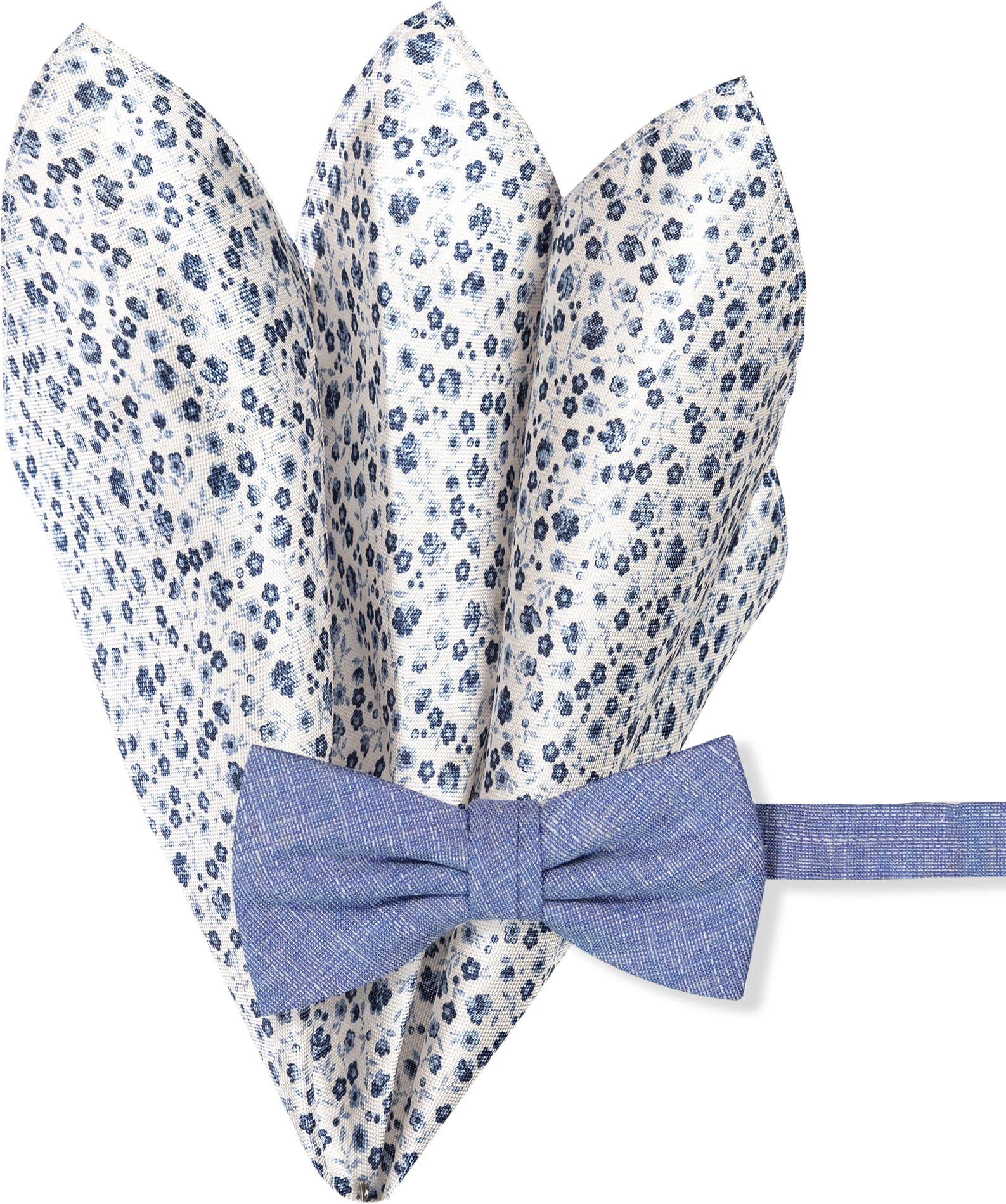 Strellson Herren Schleife blau gemustert