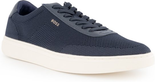 BOSS Black Herren Schuhe blau Textil & Canvas