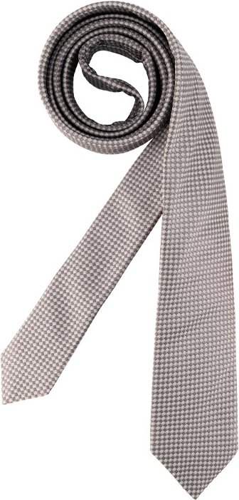 HUGO Herren Krawatte beige Gemustert