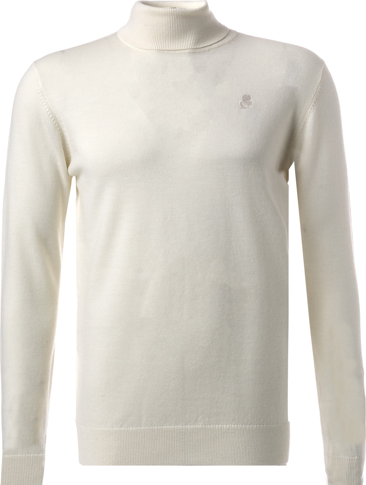 Thumbnail - KARL LAGERFELD Herren Rollkragenpullover weiß unifarben
