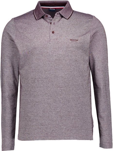 HECHTER PARIS Herren Polo-Shirt braun meliert