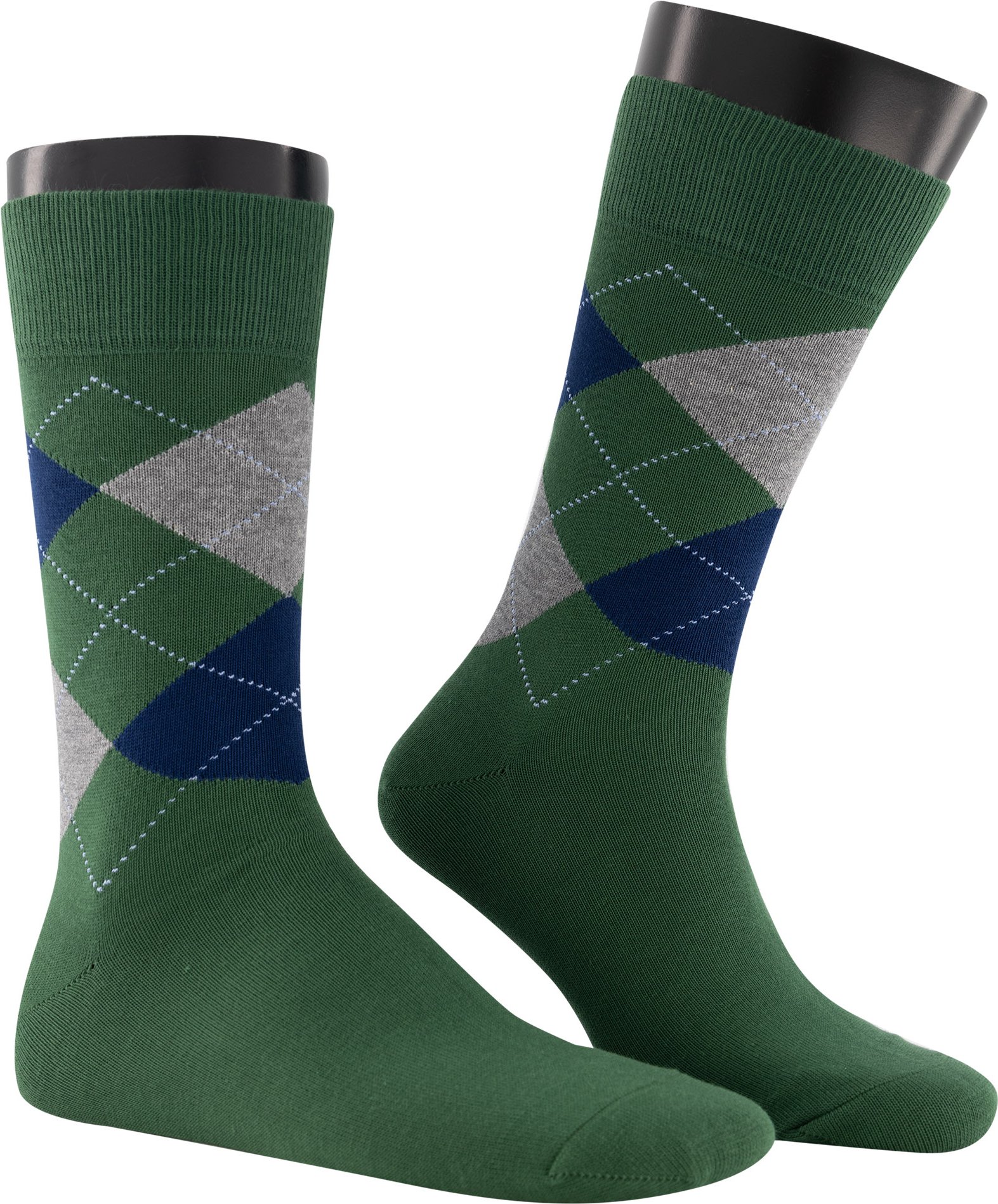 Thumbnail - Burlington Herren Socken grün Baumwolle & Mix Gemustert