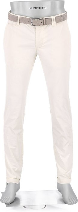 Alberto Herren Chino weiß Slim Fit