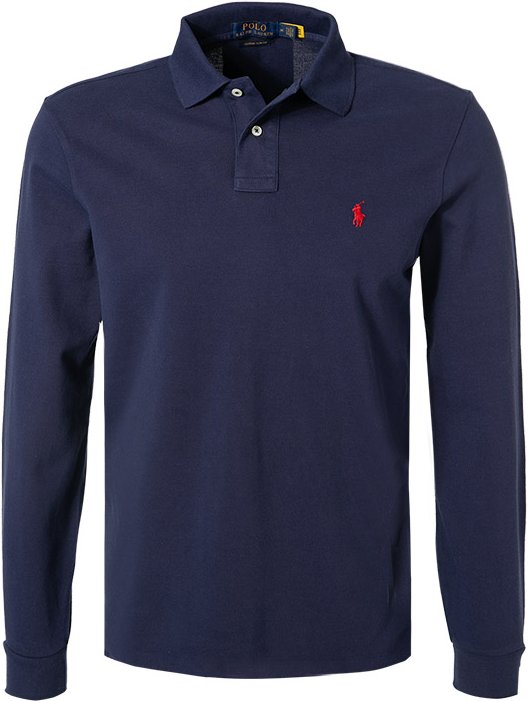 Thumbnail - Polo Ralph Lauren Herren Polo-Shirt blau Slim Fit