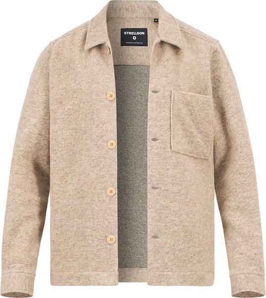 Thumbnail - Strellson Herren Overshirt beige unifarben