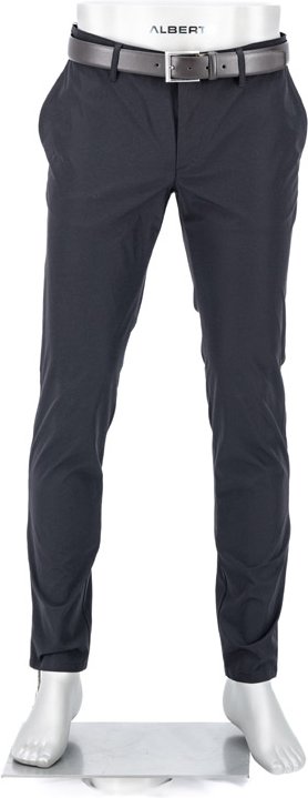 Thumbnail - Alberto Herren Hose schwarz meliert Slim Fit