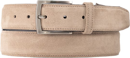 Floris van Bommel Herren Gürtel beige Nubuk