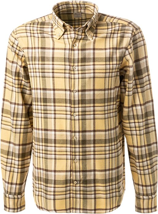 Stenströms Herren Hemd braun kariert