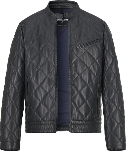 Strellson Herren Lederjacke schwarz