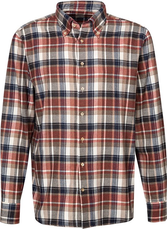 Stenströms Herren Hemd rot kariert