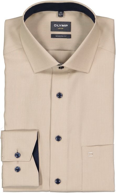 OLYMP Herren Hemd beige