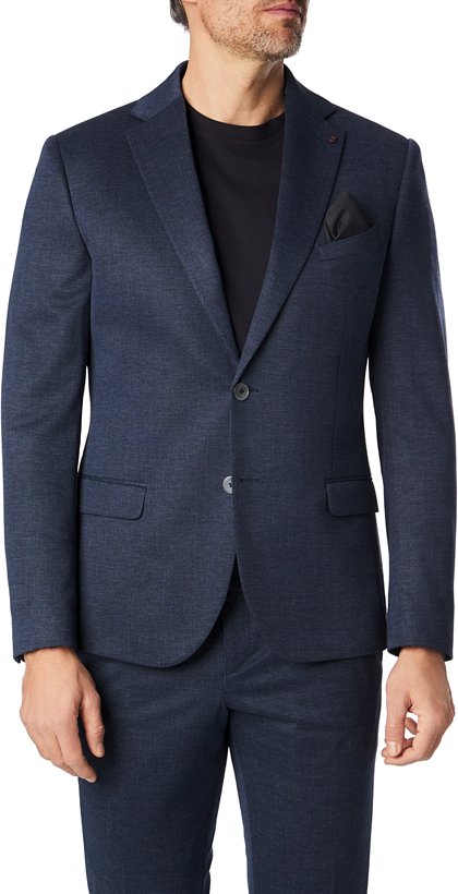 ZUITABLE Herren Sakkos blau meliert