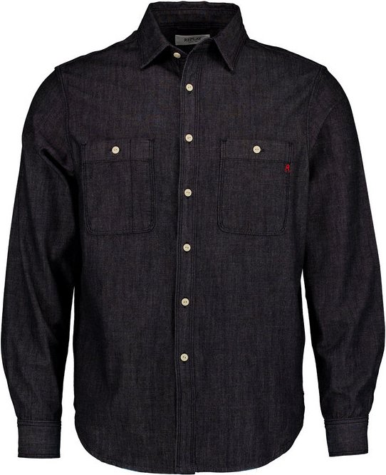 Replay Herren Hemd schwarz