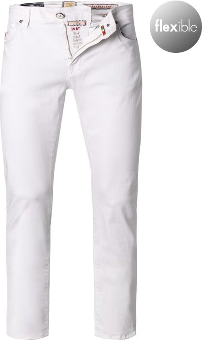 tramarossa Herren Jeans weiß Slim Fit