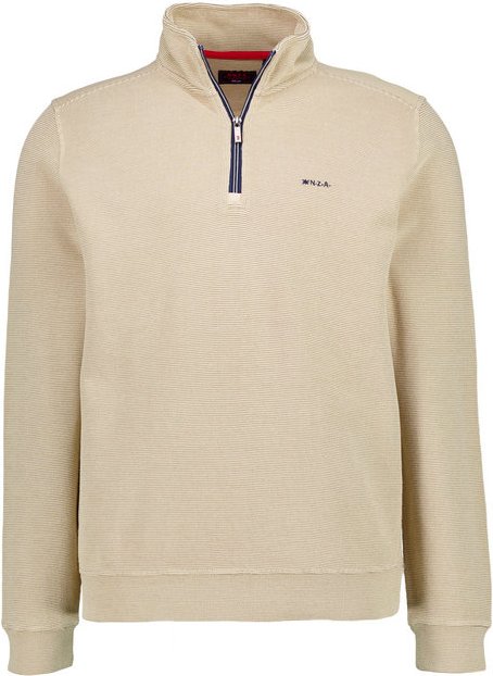 N.Z.A. Herren Troyer beige unifarben